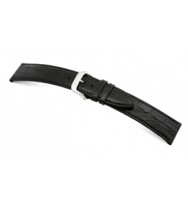 Happel Lederband Bahia 14 mm XL zwart met Krokodil print - 3182375