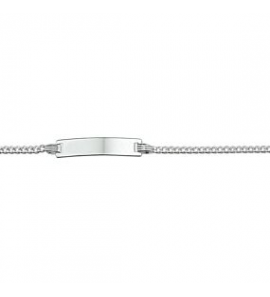 Zilveren plaatarmbandje gourmet 9-11 cm - 3181670