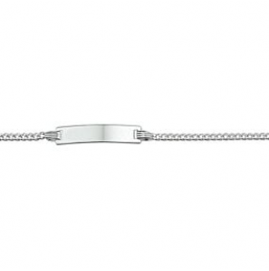 Zilveren plaatarmbandje gourmet 9-11 cm - 3181670