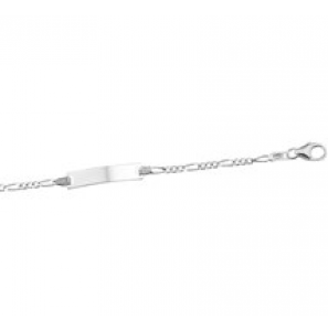 Zilveren plaatarmband figaro 9-11 cm - 3181673