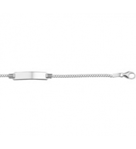 Zilveren plaatarmband gourmet 11-13 cm. - 3181678