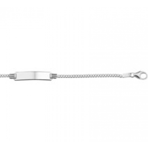 Zilveren plaatarmband gourmet 11-13 cm. - 3181678