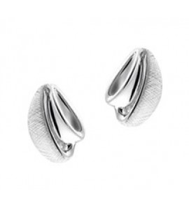 Zilveren oorknop RH fantasie gescratcht/glans - 3181697