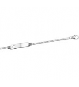 Zilveren plaatarmband gourmet met uitgestanst hartje 13-15 cm - 3181686