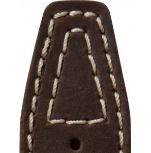 Di-modell leren band Nevada 24 mm donkerbruin - 3182414