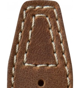 Di-modell leren band Nevada 24 mm midden bruin - 3182415