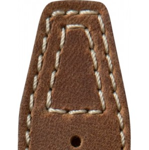 Di-modell leren band Nevada 24 mm midden bruin - 3182415