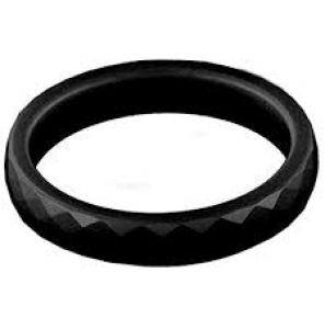 MY iMenso ring ceramic black faceted size 56 - 3182556