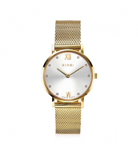 ZINZI Lady watch gg w.plt zilv/zirc./ mesh band gg - 3182585