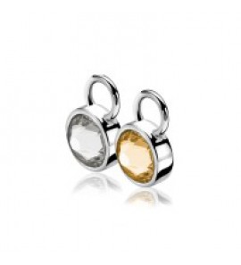 Zinzi zlv. creoolhangers swar. dubbel champagne/wit - 3182801