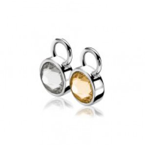 Zinzi zlv. creoolhangers swar. dubbel champagne/wit - 3182801