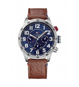 TH heren horloge Trent multi staal lr/bruin 50m - 3151870