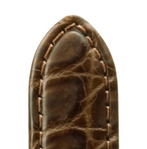 Flume Pocket h.band Alligator imitatie donkerbruin 20 mm - 3190110
