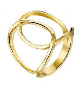 Geelgouden ring fantasie opengewerkt maat 17,5 - 3160150