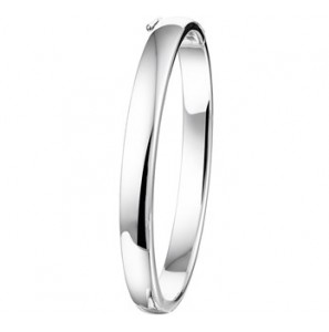 Zilveren slavenarmband RH 7 mm met scharnier 60 mm - 3160153