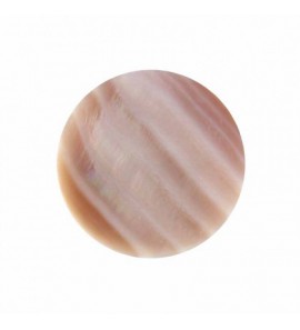 MY iMenso "Light Pink"shell 33 mm flat insignia (freshwater shell) - 3190525