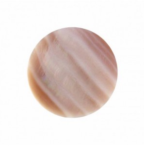 MY iMenso "Light Pink"shell 33 mm flat insignia (freshwater shell) - 3190525