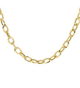 Geelgoud collier anker 5,7 mm 45 cm - 3190802