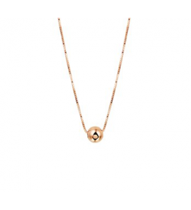 RosÚgoud collier vnt.0.5 mm met bolletje 5 mm 40+1,5 cm - 3190806