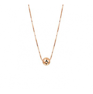 RosÚgoud collier vnt.0.5 mm met bolletje 5 mm 40+1,5 cm - 3190806