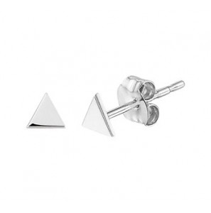 Witgoud oorknop drie-hoek 4.5 mm - 3190807