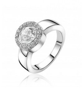 ZINZI ziv. wisselring met zirkonia mt. 58 - 3190221