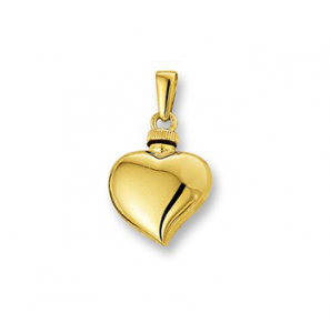 Geelgouden urnhanger in de vorm van een hart 19X16.5 MM - 3191438