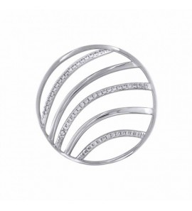 MY iMenso "Curly Waves" fantasy cz 33 mm insignia (925/rhod-plated) - 3190510