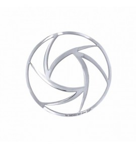 MY iMenso Grande "Curve Lines" cover 33 mm insignia (925/rhod-plated) - 3190515