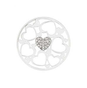 My  iMenso "heart cz" cover 33 mm insignia (925/rhod-plated) - 3190549