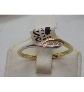 Eclat ring bicolor brilj. 0,04 crt maat 17¢ - 3152003