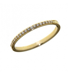 Goud dames ring met diam./bril. 0.10 crt - 3192656