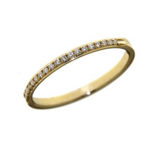 Goud dames ring met diam./bril. 0.10 crt - 3192656