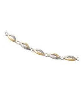 Boccia collier 0876-02 schakel bicolor - 3152015