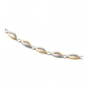 Boccia collier 0876-02 schakel bicolor - 3152015