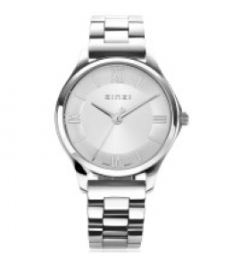 ZINZI Classy Mini 30 mm, zilver wijzerplaat, kast en band - 3192757