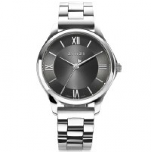 ZINZI Classy Mini 30 mm, grijze wijzerplaat, zilver kast/band - 3192759
