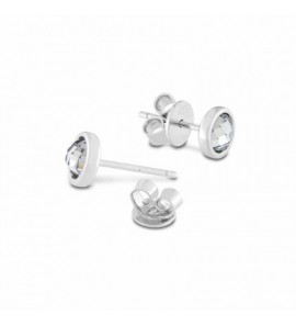 MY iMenso earstud "anniversary" faceted CZ white (925/rhod-plated) - 3192733
