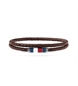 TH Bracelet leather double wrap br. - 3191470