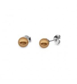 Spark Small Pearl Studs Bronze - 3191481