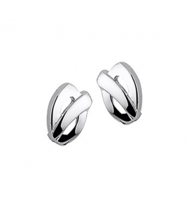 Wit goud oorknop fantasie - 3191592