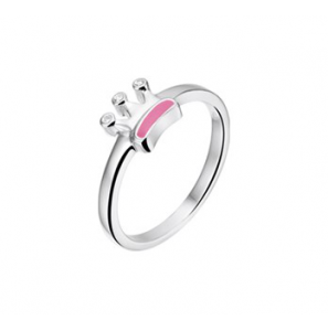Zilver ring kroon en zirkonia - 3152076