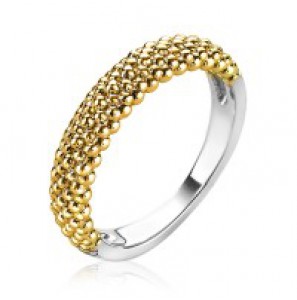 Zinzi zlv. ring bolletjes 4.5 nn geel verguld mt. 54 - 3193158