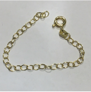 Goud verlengketting 10 cm met veerring - 3193210