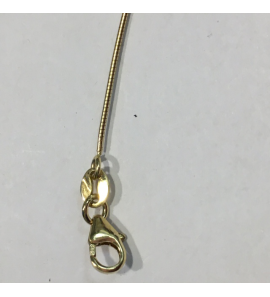 Goud omega rond 0.8 mm met titaanveer 45 cm - 3193211
