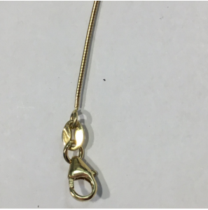 Goud omega rond 0.8 mm met titaanveer 45 cm - 3193211