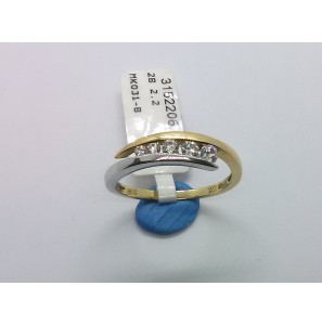 Merci bicolor gouden ring met zirconia mt 17½ - 3152206