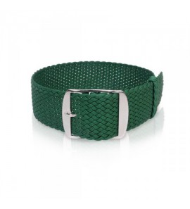 Perlon band groen sluiting wit 18 mm - 3193244