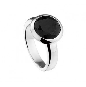 Zilver RH dames ring met zirkonia zwert mt. 16.5 - 3193350