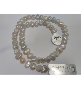 Di-Perle zoetwaterparel zalm barock  45 cm - 3193264